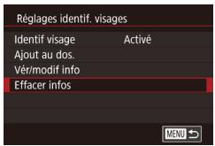 CANON POWERSHOT G3 X - Effacement des informations enregistrées - 1