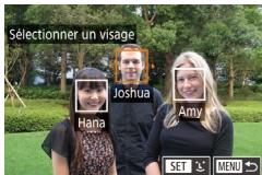 CANON POWERSHOT G3 X - Modification des informations sur l'identification de visage - 2