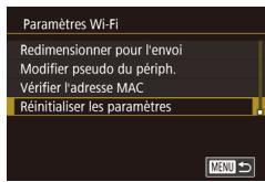 CANON POWERSHOT G3 X - Rétablissement des paramètres du wi-fi par défaut - 2