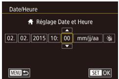 CANON POWERSHOT G3 X - Modification de la date et de l'heure - 1