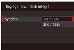 CANON POWERSHOT G3 X - Modification de la synchronisation du flash - 3