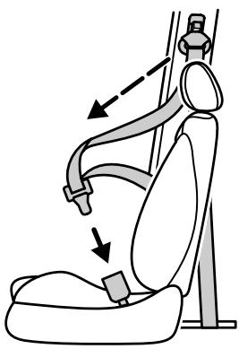 FORD COUGAR - Ceinture de sécurité combinée épaules-bassin - 1