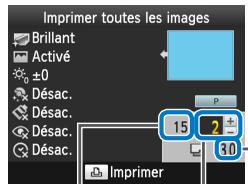 CANON SELPHY CP1000 - Accedez à l'écran de réglage. - 2