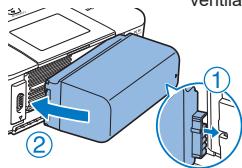 CANON SELPHY CP1000 - Fixation de la batterie - 2