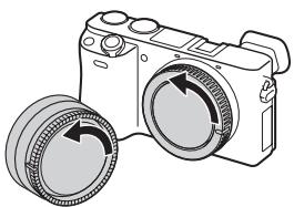 SONY A6000 - Installation/retrait de l'objectif - 1