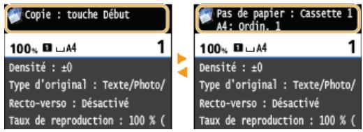 CANON I-SENSYS MF724CDW  -  I-SENSYS MF728CDW -  I-SENSYS MF729CX - Si un message s'affiche - 1