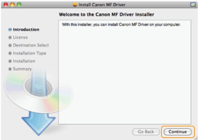 CANON I-SENSYS MF8580CDW - Installation du logiciel (pour macintosh) - 3