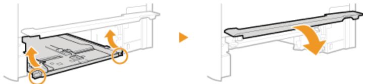 CANON I-SENSYS MF8580CDW - Tenez les boutons verts, remettez la pièce illustrée en place et fermez le capot. - 1