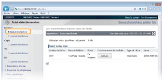 CANON I-SENSYS MF8580CDW - Vérification de l'objet actuel des documents d'impression - 2