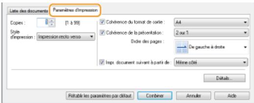 CANON I-SENSYS MF8580CDW - Modifie les réglages si nécessaire et cliquez sur [combiner] - 3