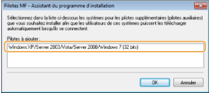 CANON I-SENSYS MF8580CDW - Si vous avez coché la case [utiliser comme imprimante partagée] ou [utiliser comme télécopieur partagé]: - 1