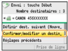 CANON I-SENSYS MF8580CDW - Pour supprimer des destinataires - 1