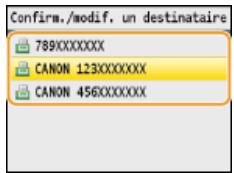 CANON I-SENSYS MF8580CDW - Pour supprimer des destinataires - 2