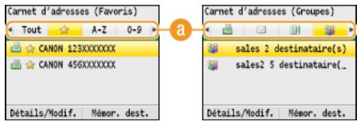 CANON I-SENSYS MF8580CDW - Spécification des destinataires à partir du carnet d'adresses - 2