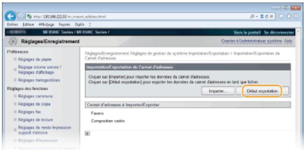 CANON I-SENSYS MF8580CDW - Enregistrement du carnet d'adresses - 3