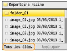 CANON I-SENSYS MF8580CDW - Pour modifier l'ordre de tri des fichiers - 1