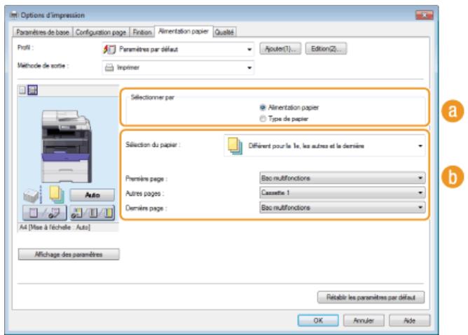 CANON I-SENSYS MF8580CDW - Impression de pages spéciales sur un papier différent - 1