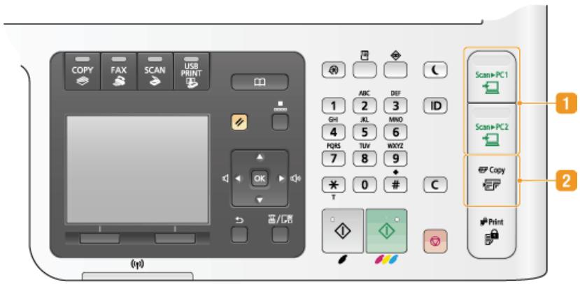 CANON I-SENSYS MF8580CDW - Touches de raccourci - 1