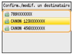 CANON I-SENSYS MF8580CDW - Pour supprimer des destinataires - 2