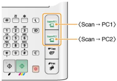 CANON I-SENSYS MF8580CDW - Enregistrement de réglages dans la touche [SCAN > PC] - 1