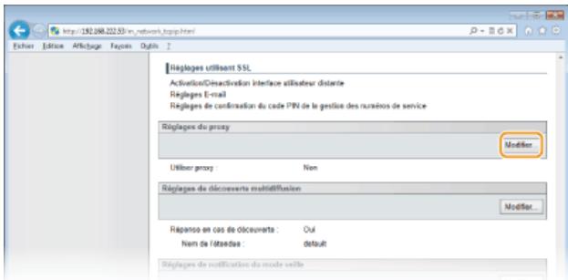 CANON I-SENSYS MF8580CDW - Réglage d'un proxy - 3