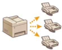 CANON I-SENSYS MF8580CDW - Envoi de fax à plusieurs destinataires à la fois (multidiffusion) - 1