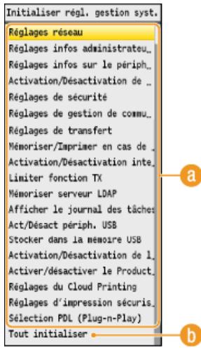 CANON I-SENSYS MF8580CDW - Initialisation des réglages de gestion du système - 2