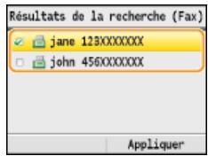 CANON I-SENSYS MF8580CDW - Sélectionnez un destinataire et appuyez sur. - 1