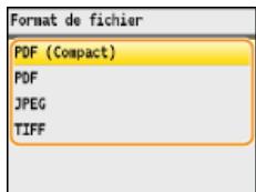 CANON I-SENSYS MF8580CDW - Sélection d'un format de fichier - 3