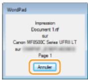 CANON I-SENSYS MF8580CDW - Cliquez sur [imprimer] (ou [OK]). - 2