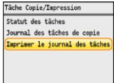 CANON I-SENSYS MF8580CDW - Pour examiner les journaux d'impression - 1