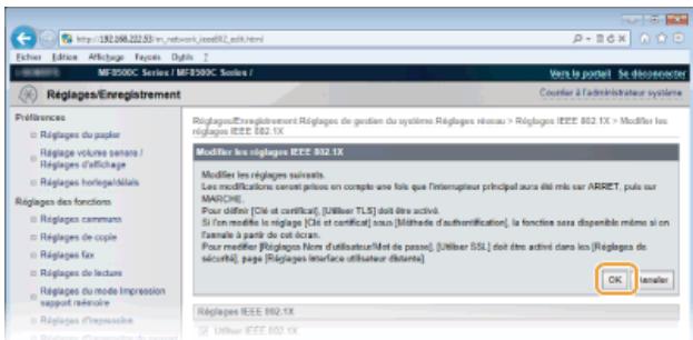 CANON I-SENSYS MF8580CDW - [Modifier mot de passe] - 1
