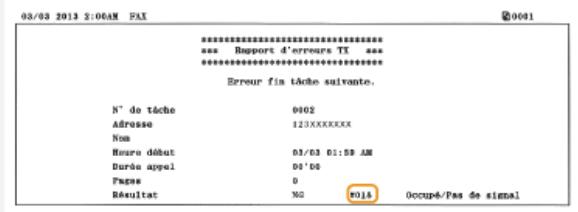 CANON I-SENSYS MF8580CDW - Si un code d'erreur apparait - 1
