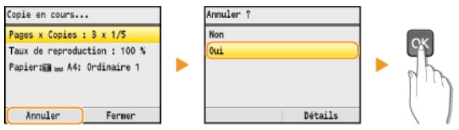 CANON I-SENSYS MF8580CDW - Annulation de copies - 1