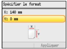 CANON I-SENSYS MF8580CDW - Saisissez la longueur de la dimension < > (la plus longue). - 1