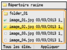 CANON I-SENSYS MF8580CDW - Sélectionnez le fichier et appuyez sur - 1