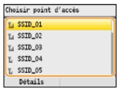 CANON I-SENSYS MF8580CDW - Sélectionnez un routeur sans fil et appuyez sur OK. - 1