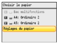 CANON I-SENSYS MF8580CDW - Appuyez sur (choisir papier/réglages). - 1