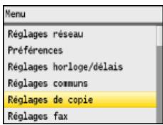 CANON I-SENSYS MF8580CDW - Réglages de copie - 1