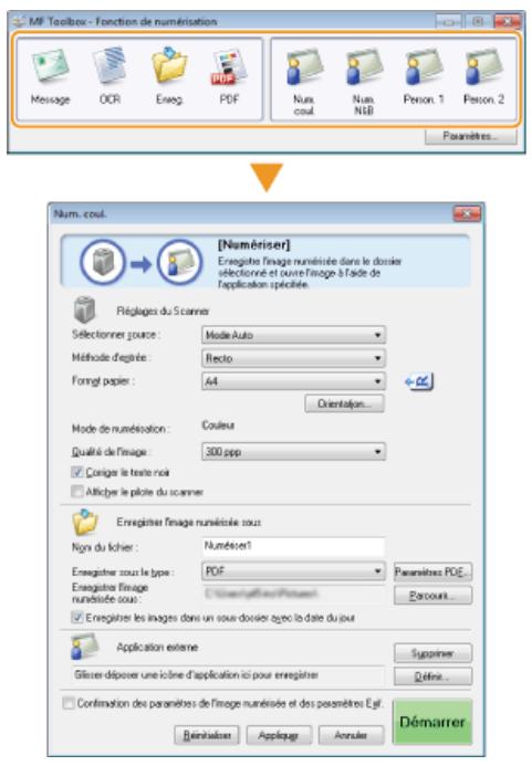 CANON I-SENSYS MF8580CDW - Configuration des réglages de numérisation dans MF toolbox - 1
