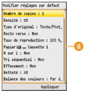 CANON I-SENSYS MF8580CDW - Modification des réglages par défaut - 2