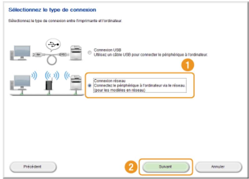 CANON I-SENSYS MF8580CDW - Pour une connexion réseau : - 1