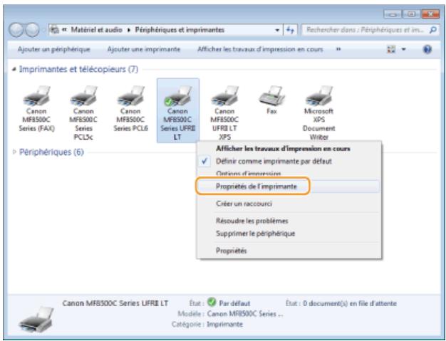 CANON I-SENSYS MF8580CDW - Impression d'une page de test sous windows - 1