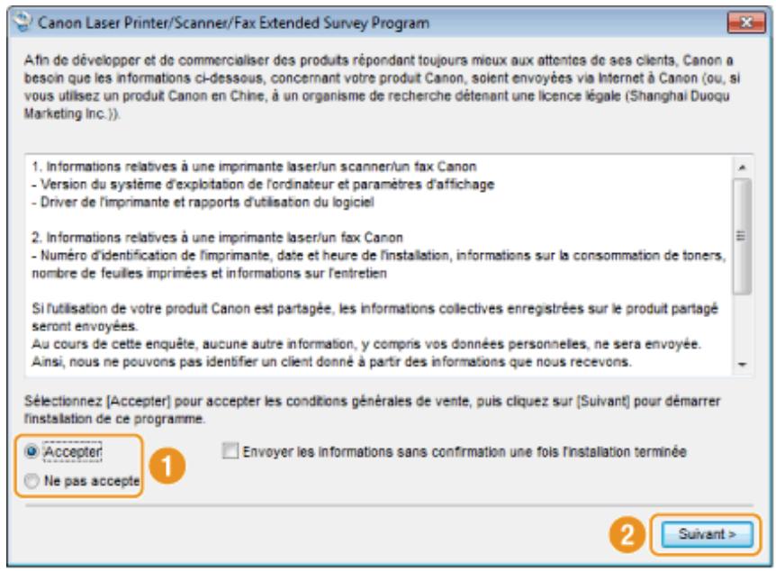 CANON I-SENSYS MF8580CDW - Cliquez sur [quitter]. - 2