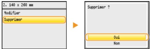CANON I-SENSYS MF8580CDW - Suppression d'un réglage - 1
