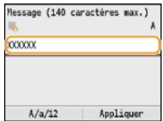 CANON I-SENSYS MF8580CDW - Pour indiquer l'objet/le corps du message - 6