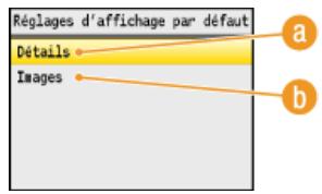 CANON I-SENSYS MF8580CDW - Réglages d'affichage par défaut - 3