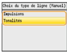 CANON I-SENSYS MF8580CDW - Si l'appareil ne détecte pas automatiquement le type de ligne téléphonique - 2