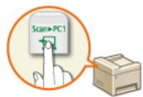 CANON I-SENSYS MF8580CDW - Numérisation à l'aide de la touche [scan > PC] - 1
