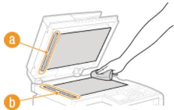 CANON I-SENSYS MF8580CDW - Nettoyez la vitre d'exposition et la partie interne du chargeur. - 1